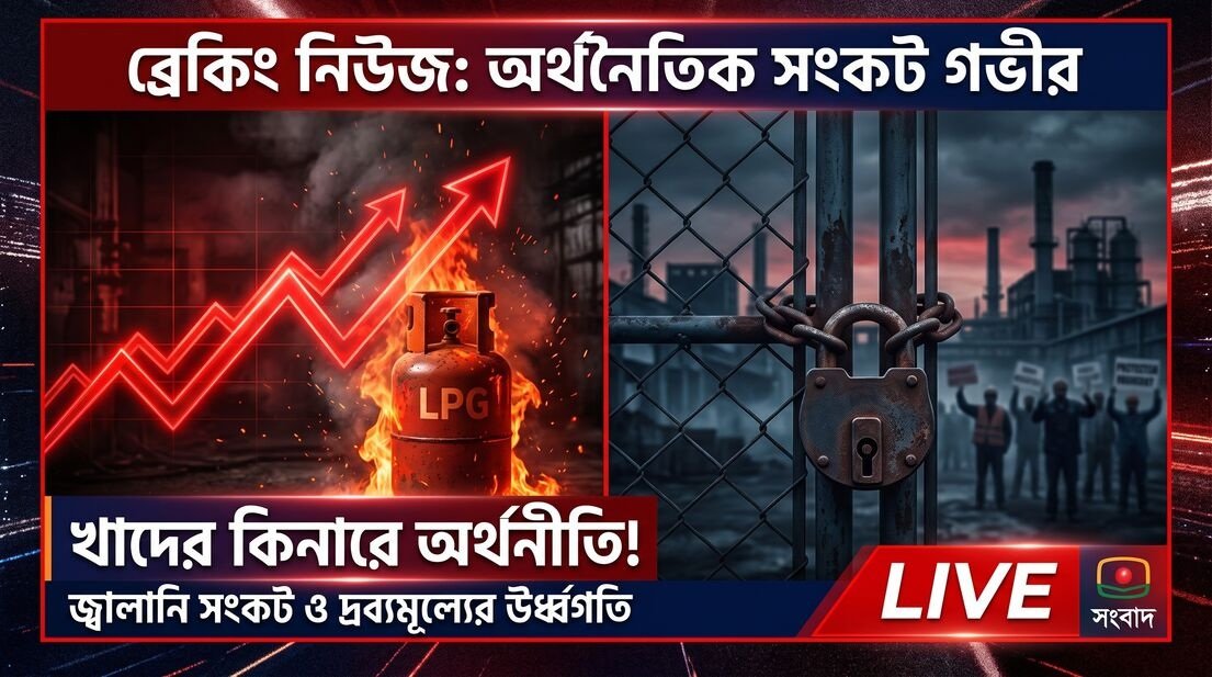 আয়ের খাতায় স্থবিরতা, খরচের পাহাড়: লাগামহীন মূল্যস্ফীতি ও বন্ধ কলকারখানায় ধুঁকছে দেশ
