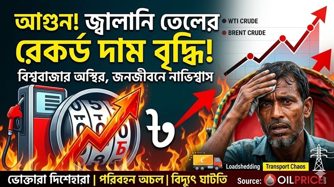 মূল্যস্ফীতির আগুনে নতুন ঘি:  জ্বালানির রেকর্ড দাম বৃদ্ধি